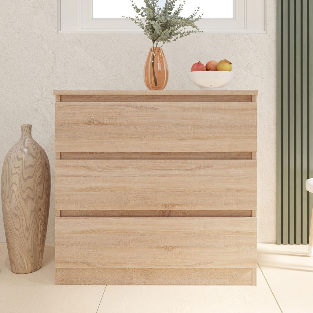 Wooden Chest Of 3 Drawers - Malvern