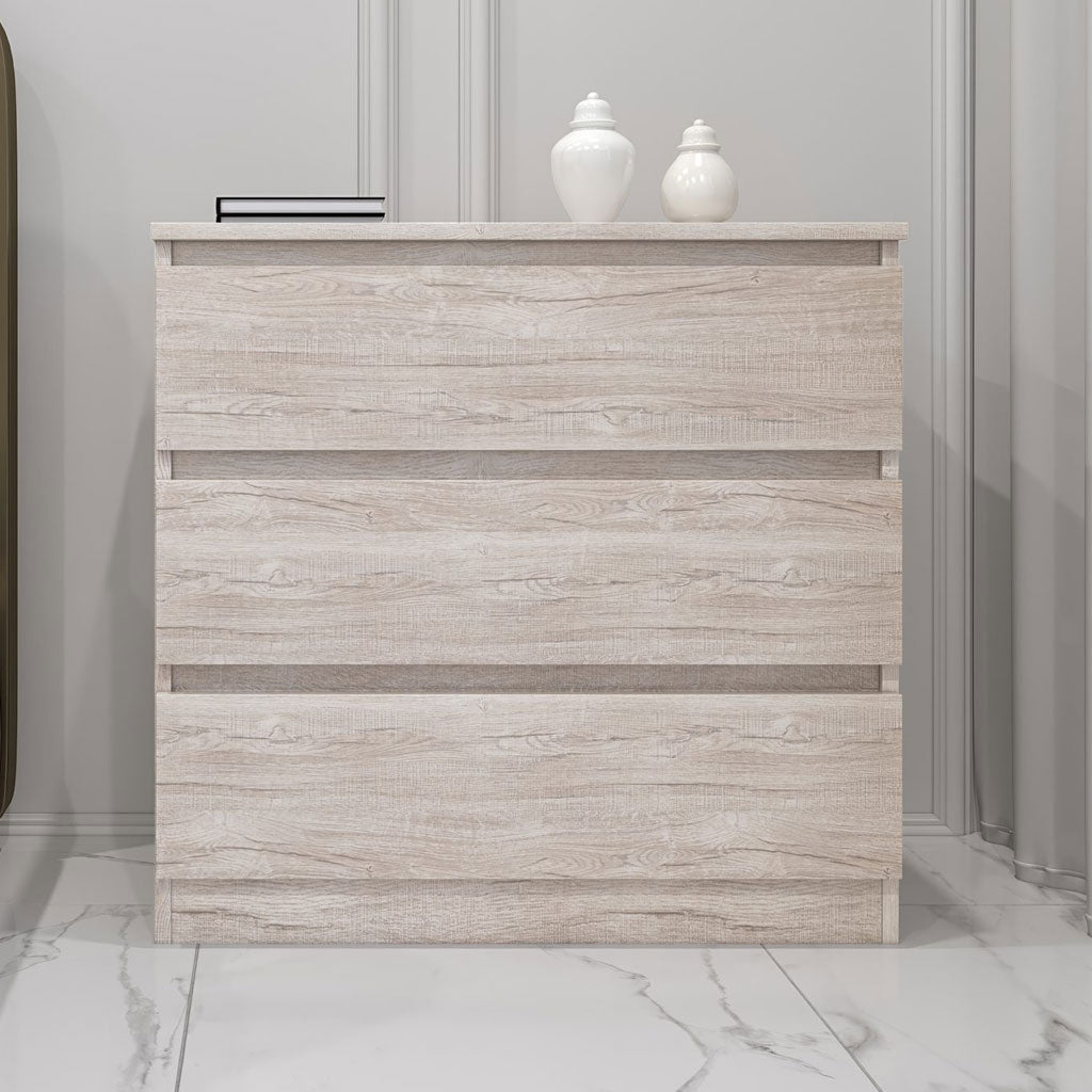 Wooden Chest Of 3 Drawers - Malvern