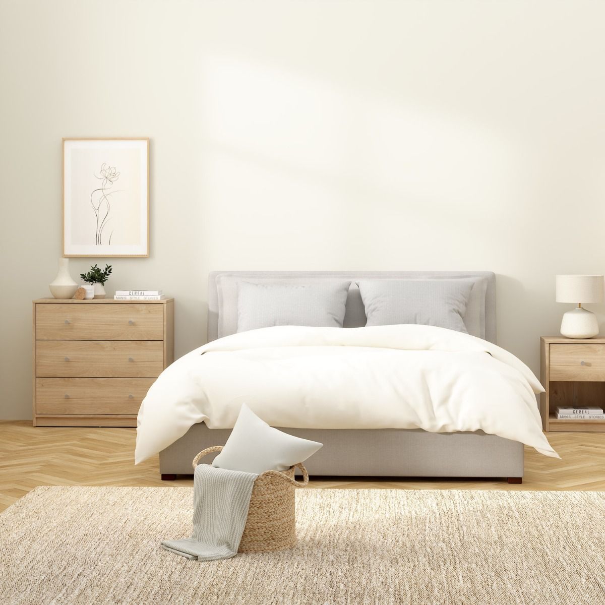 Wooden Chest Of 3 Drawers - May