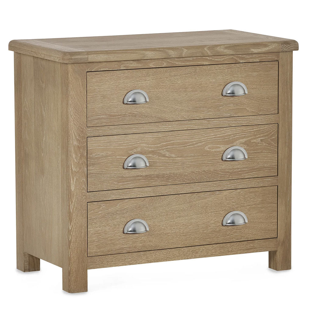 Wooden Chest Of 3 Drawers - Memphis