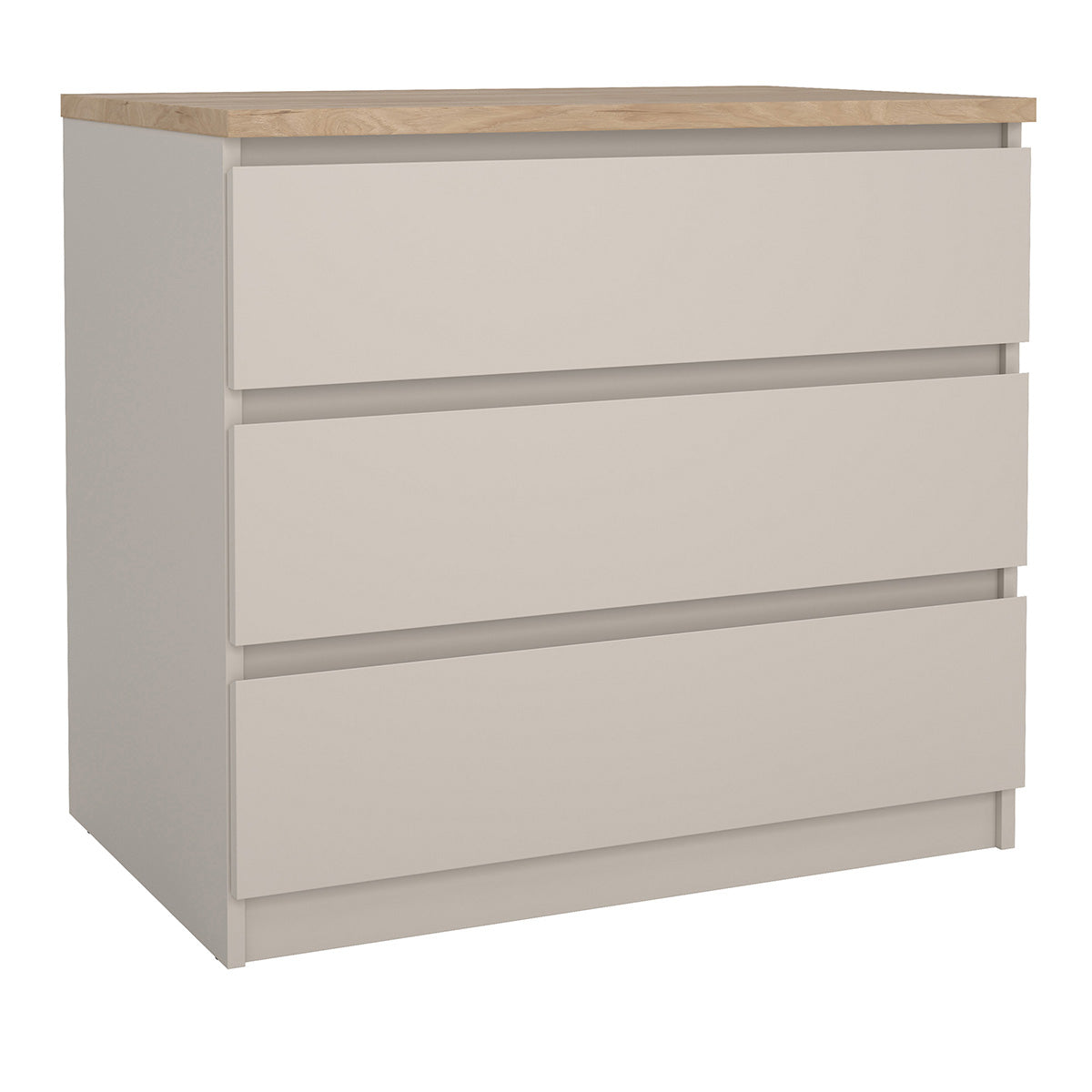 Wooden Chest Of 3 Drawers - Naia