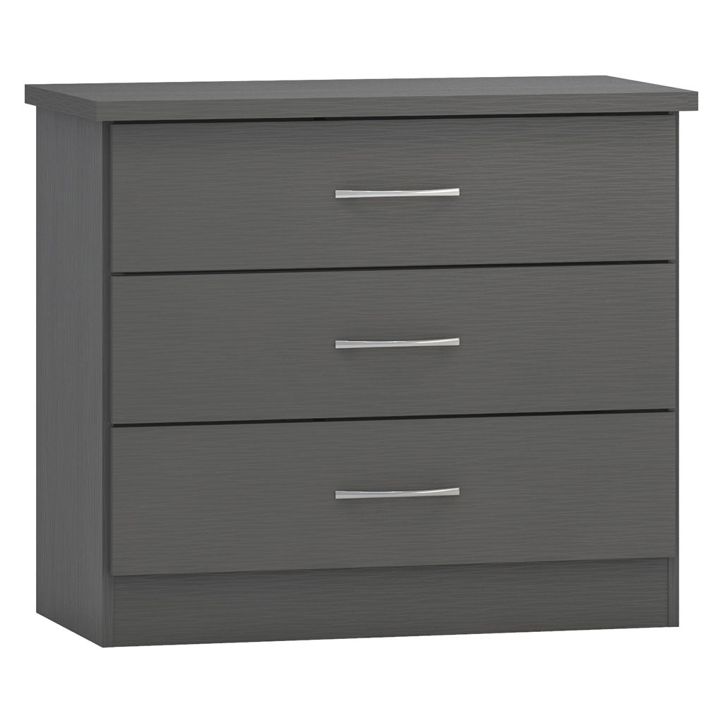 Wooden Chest Of 3 Drawers - Nevada