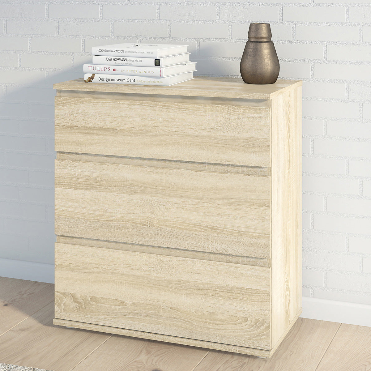 Wooden Chest Of 3 Drawers - Nova