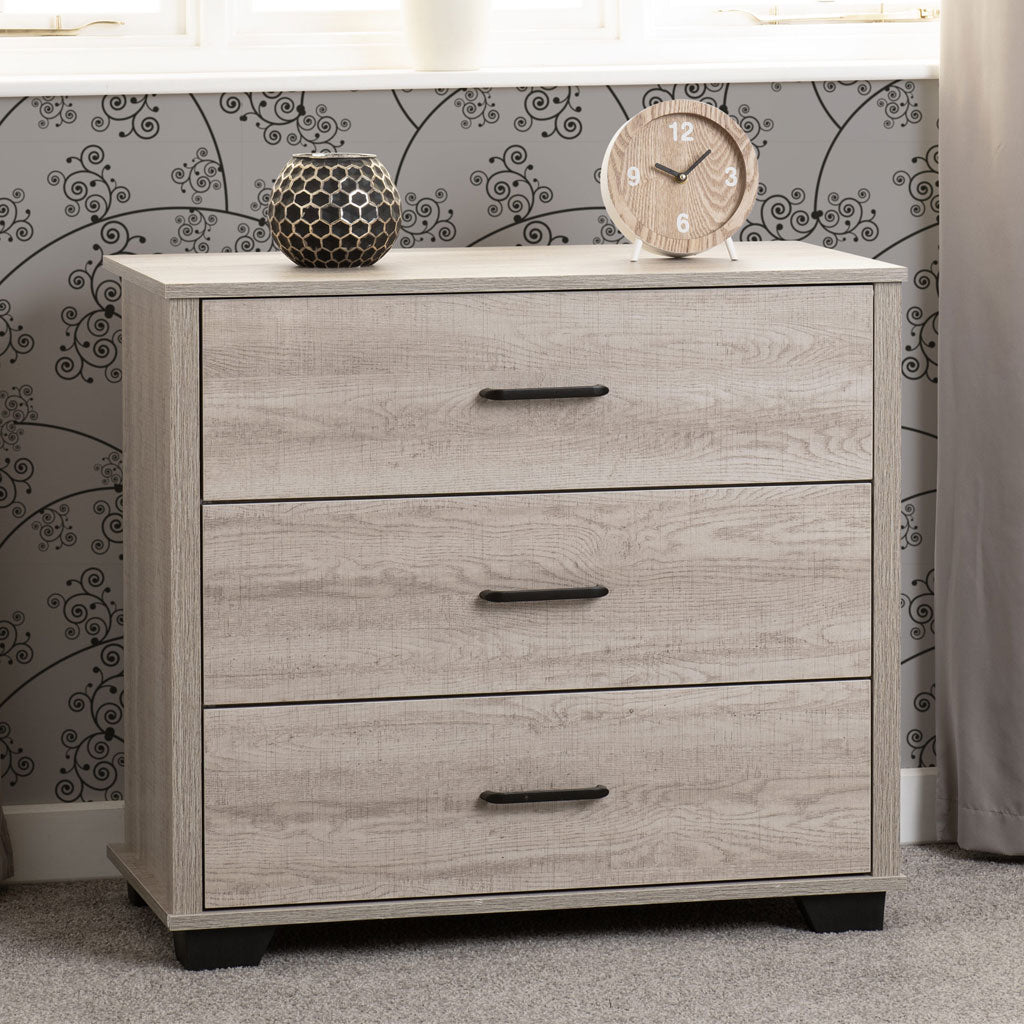 Wooden Chest Of 3 Drawers - Oliver