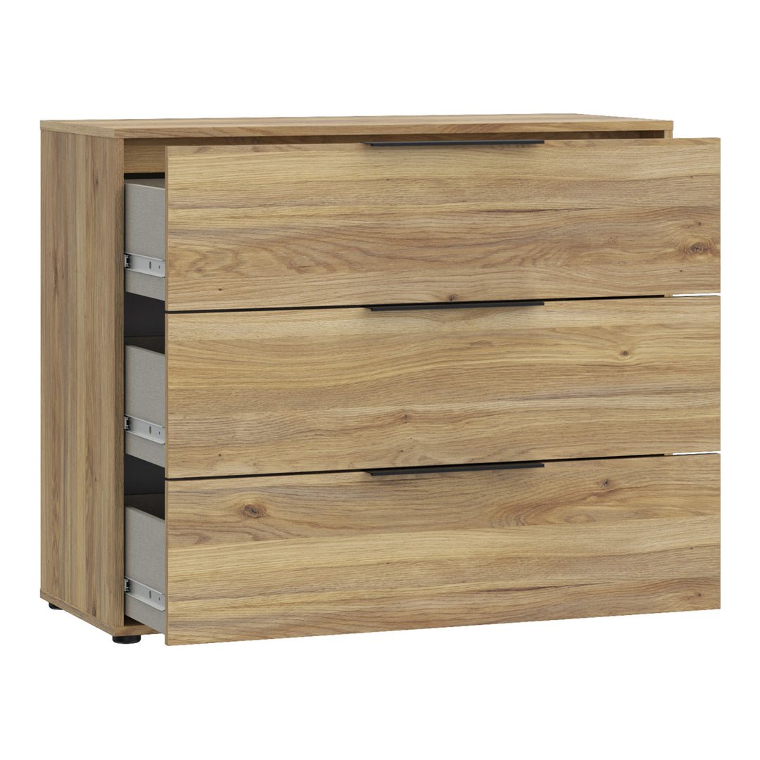 Wooden Chest of 3 Drawers - Orkney