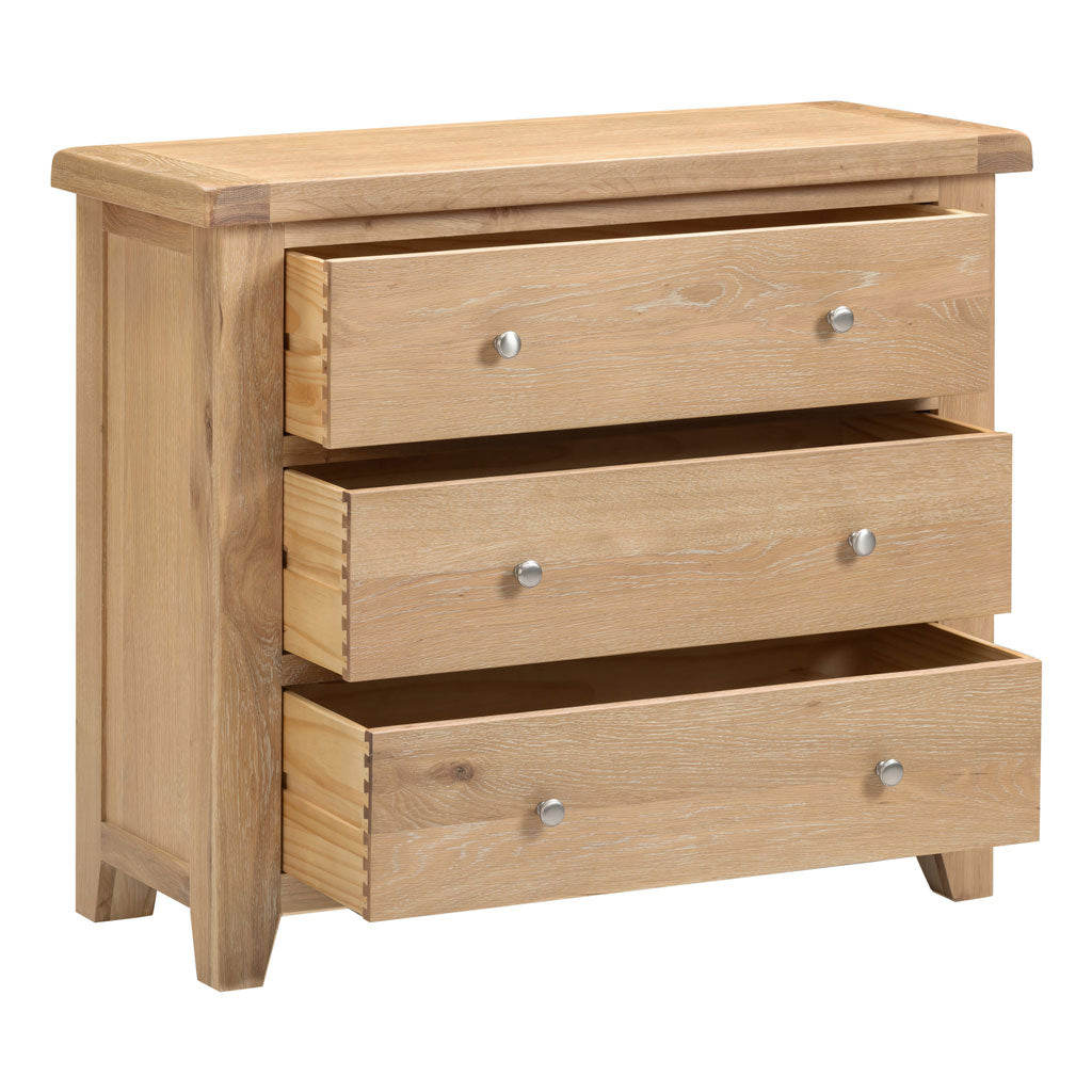 Wooden Chest Of 3 Drawers - Windsor