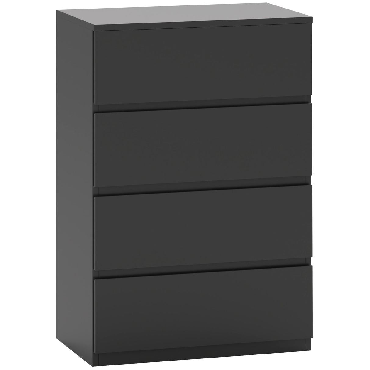 Wooden Chest Of 4 Drawers 80cm H x 55cm W x 34cm D - Velmora