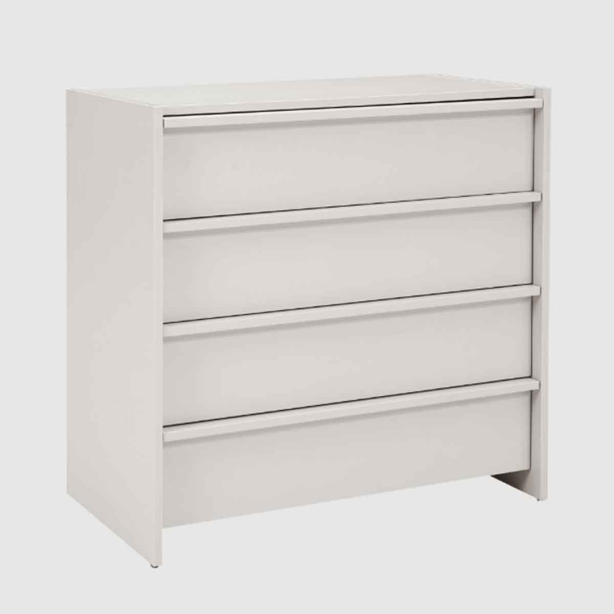 Wooden Chest Of 4 Drawers 80cm Wide - Albion