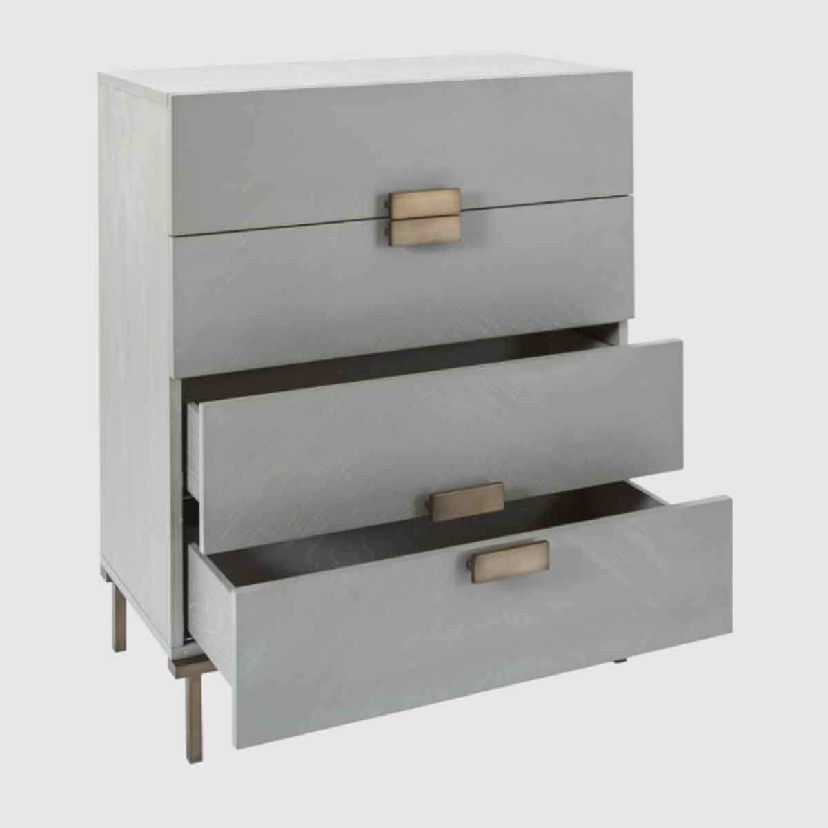 Wooden Chest Of 4 Drawers 80cm Wide - Lilly