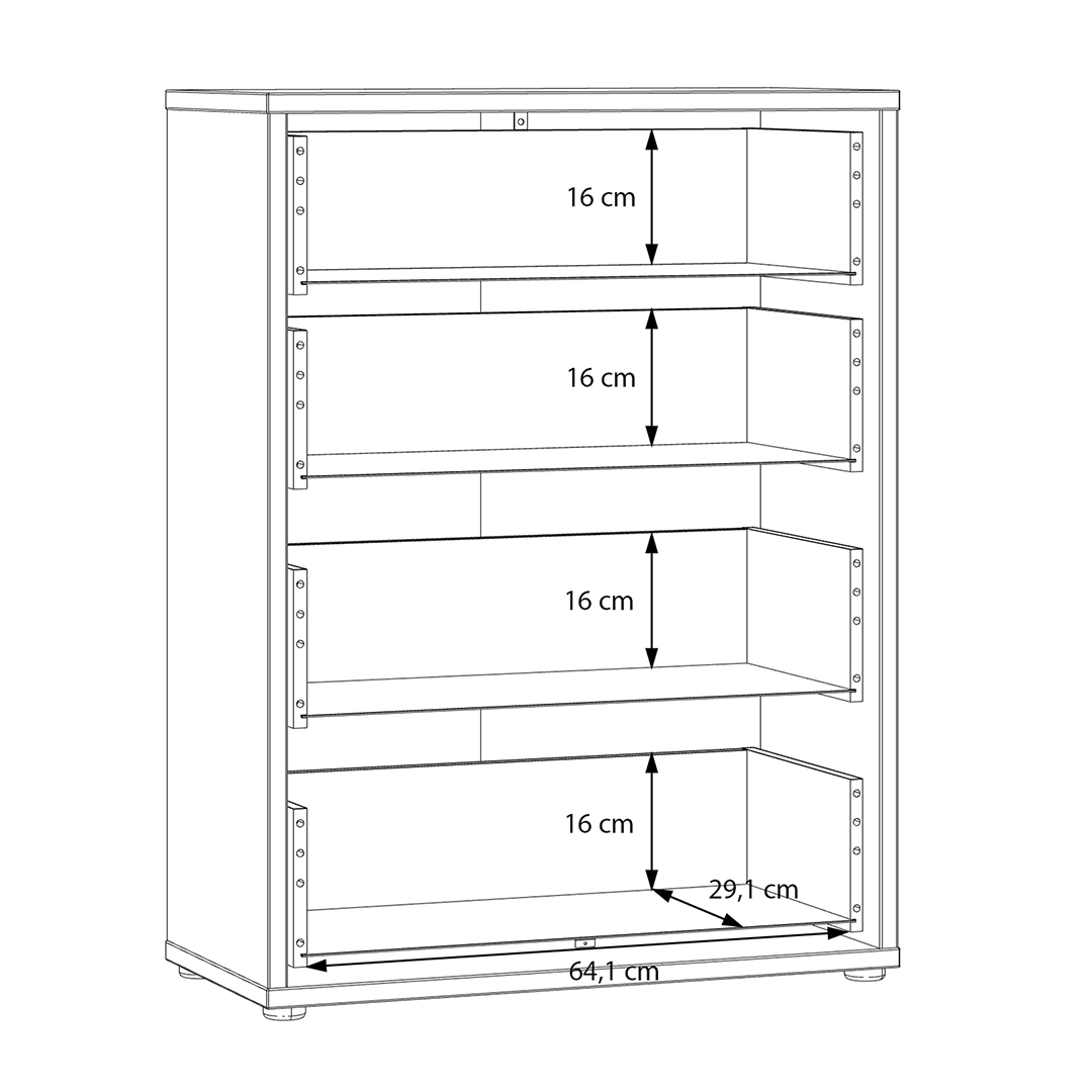 Wooden Chest Of 4 Drawers - Alice Springs