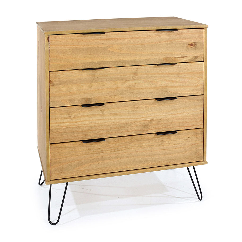Wooden Chest Of 4 Drawers - Augusta