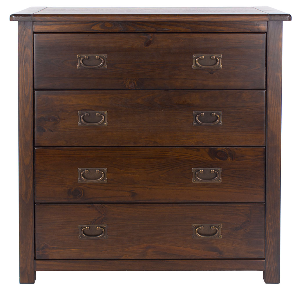 Wooden Chest Of 4 Drawers - Boston