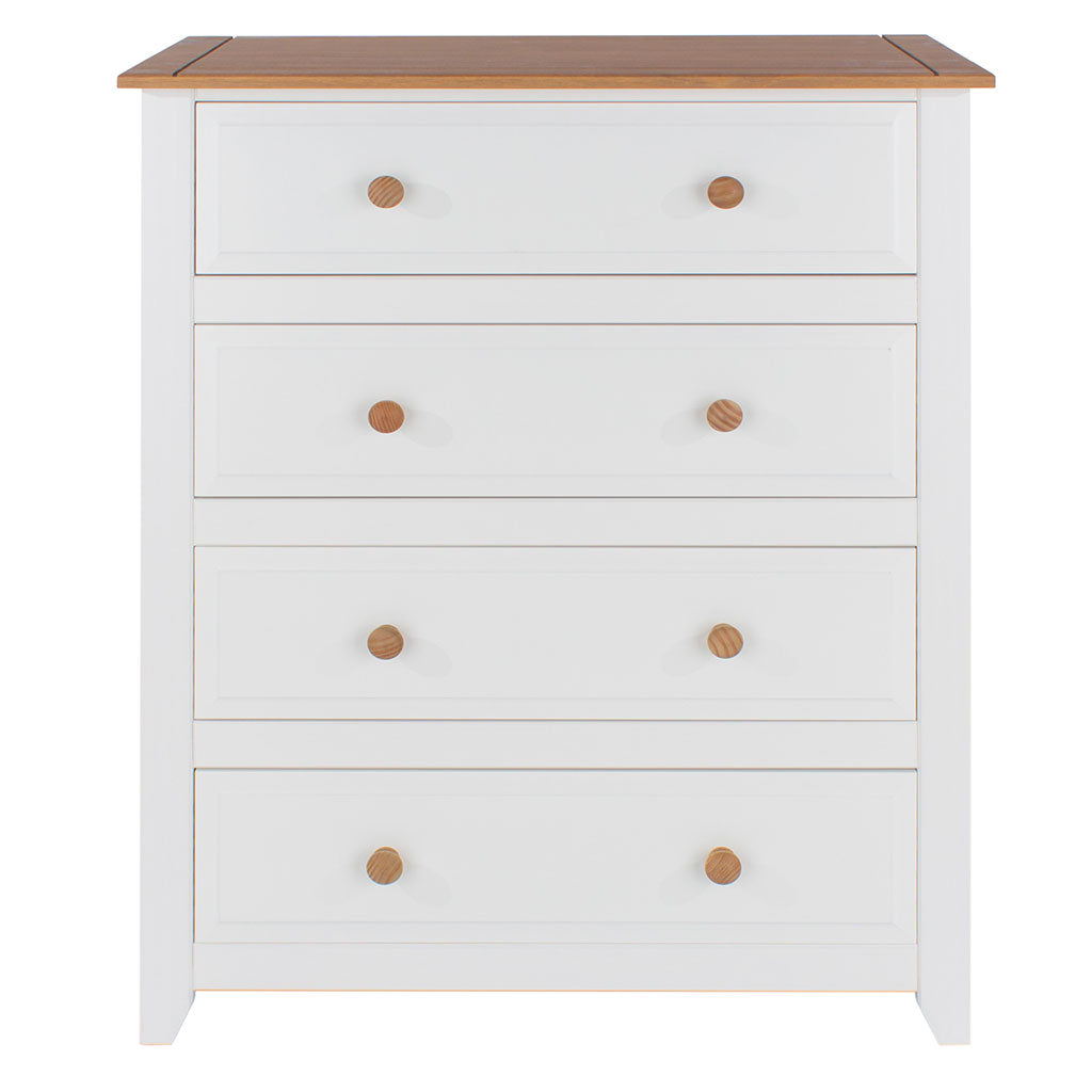 Wooden Chest Of 4 Drawers - Capri