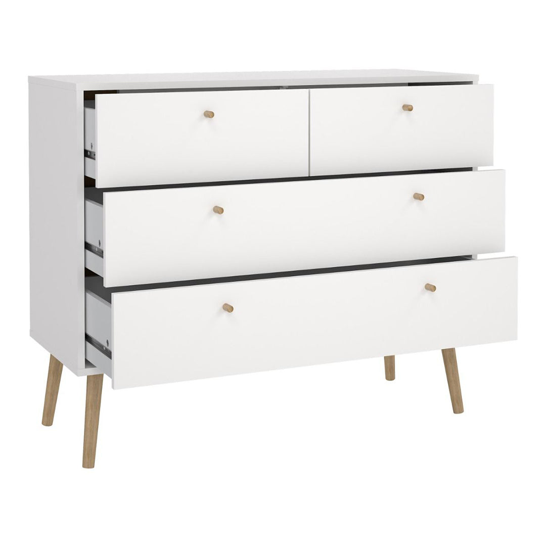 Wooden Chest Of 4 Drawers - Cumbria