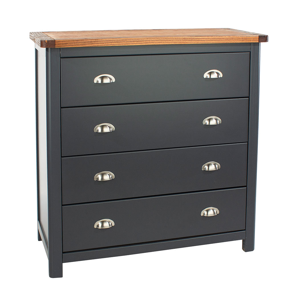 Wooden Chest Of 4 Drawers - Dunkeld