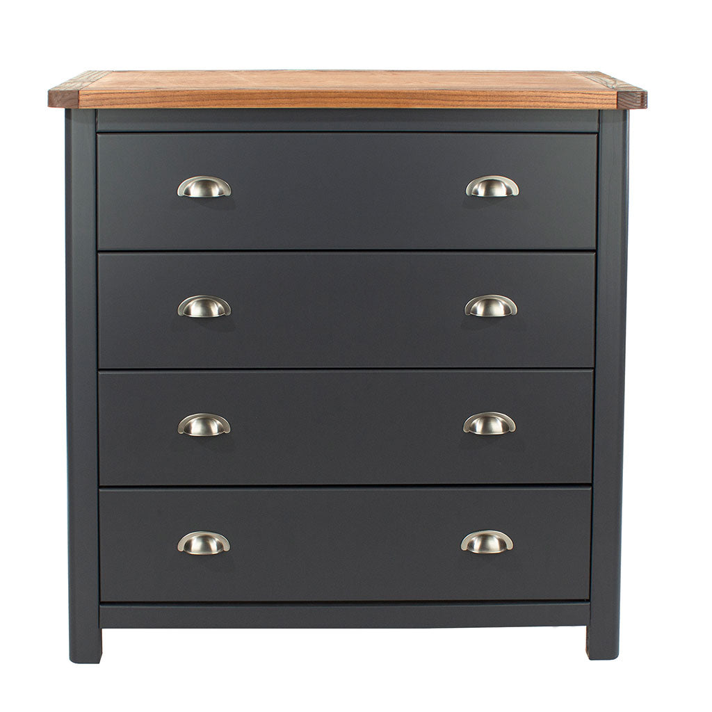 Wooden Chest Of 4 Drawers - Dunkeld