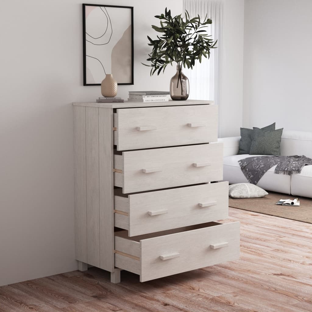 Wooden Chest Of 4 Drawers - Hamar