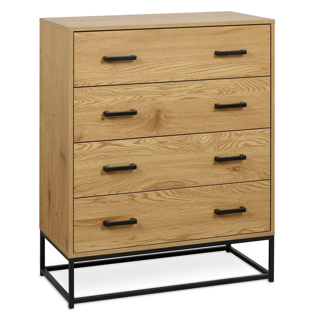 Wooden Chest of 4 Drawers - Harlow
