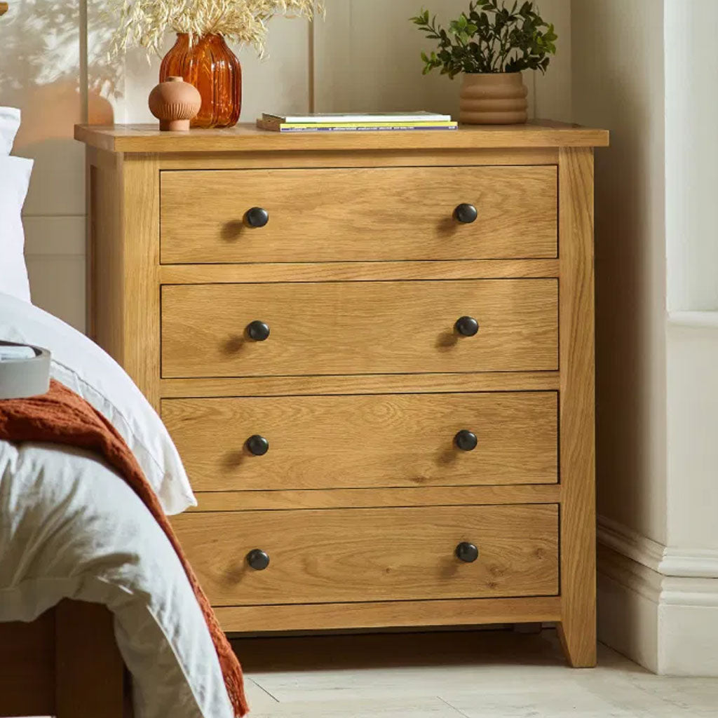 Wooden Chest Of 4 Drawers - Marlborough
