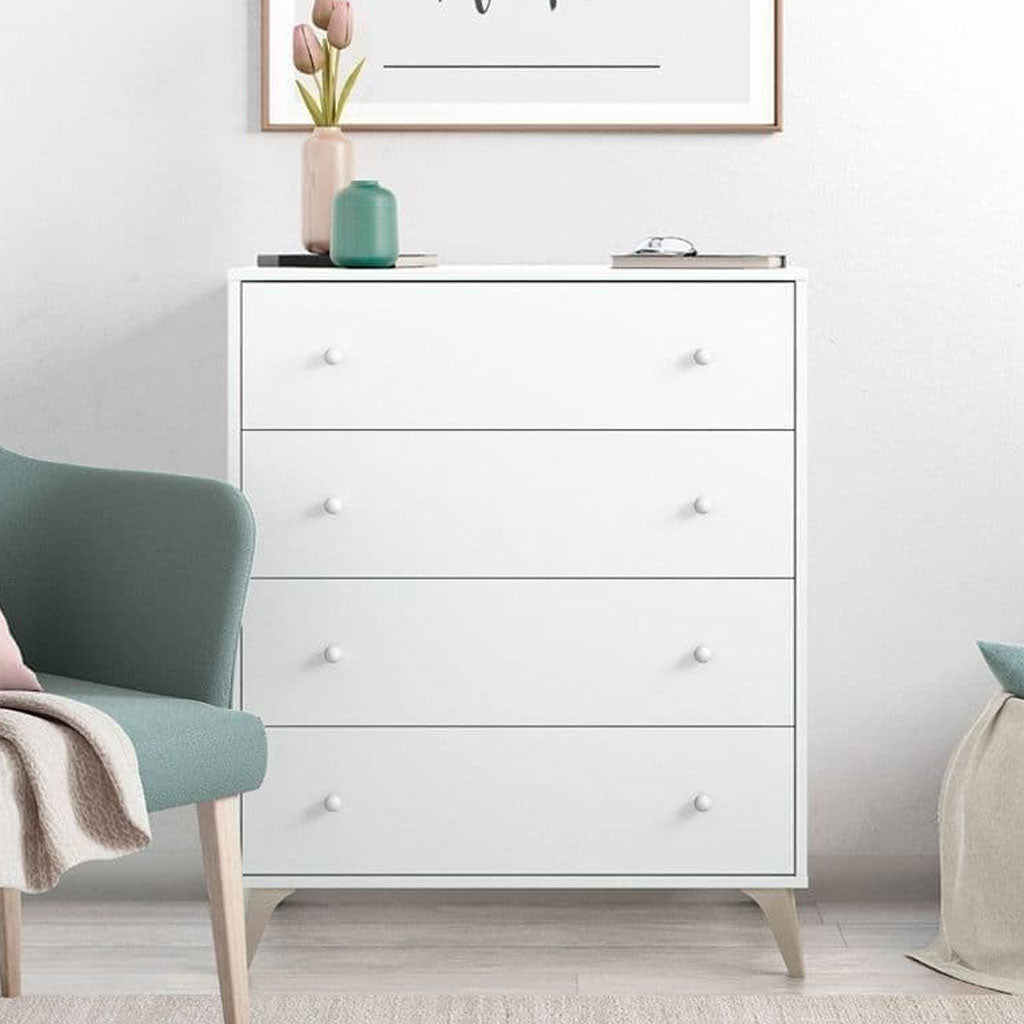 Wooden Chest Of 4 Drawers - Martin