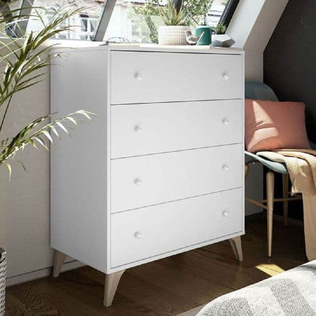 Wooden Chest Of 4 Drawers - Martin