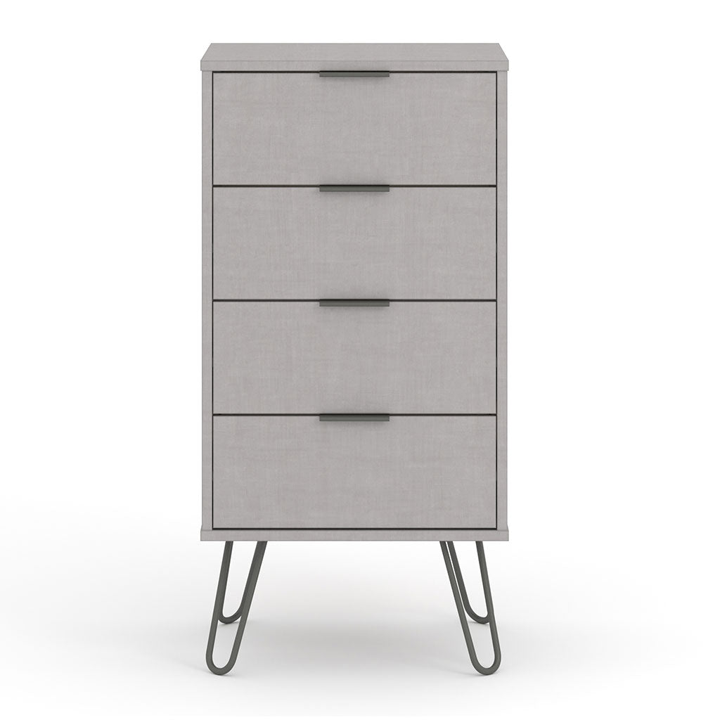 Wooden Chest Of 4 Drawers Narrow - Augusta