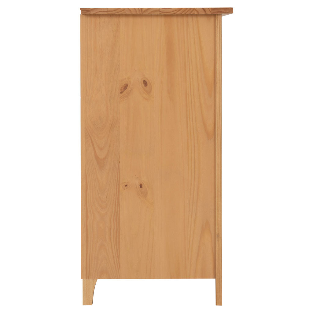 Wooden Chest Of 4 Drawers Wide - Oslo