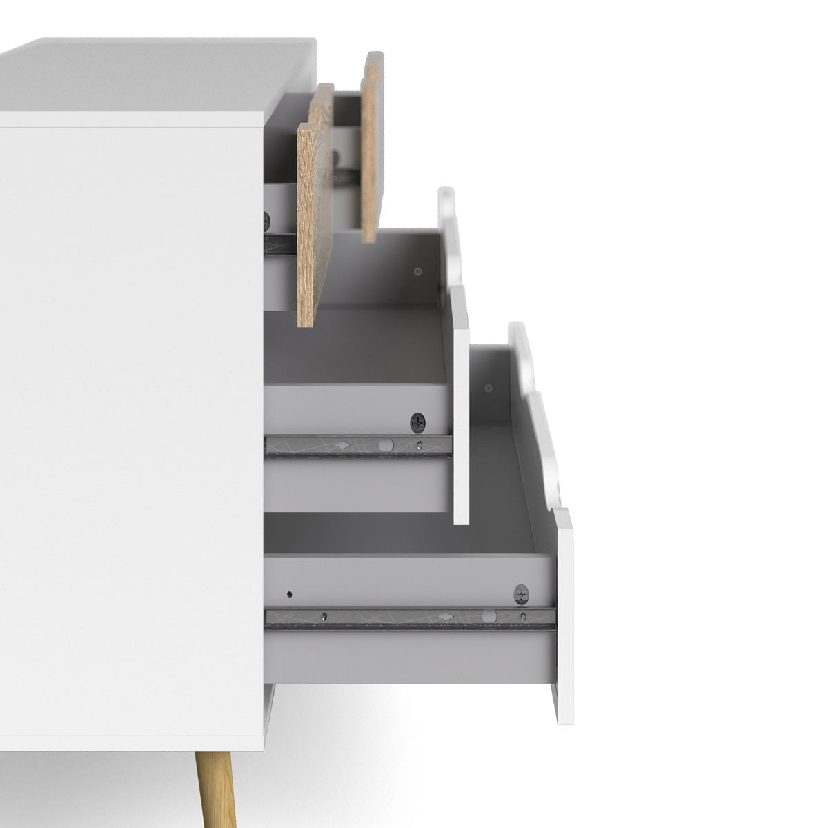 Wooden Chest Of 4 Drawers - Oslo