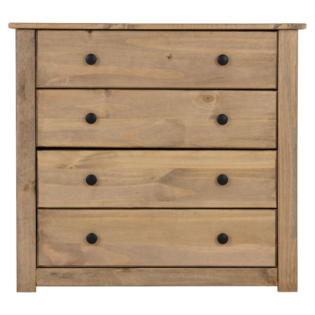 Wooden Chest Of 4 Drawers - Panama