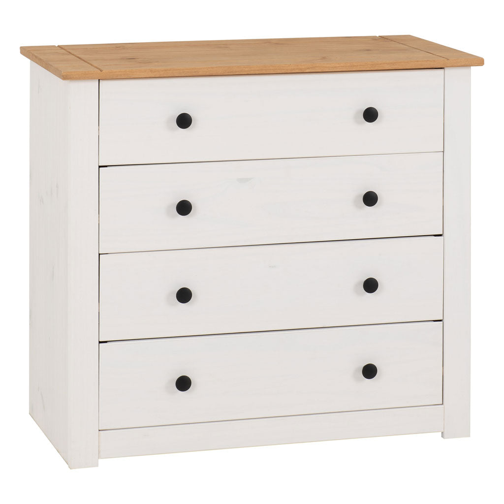Wooden Chest Of 4 Drawers - Panama