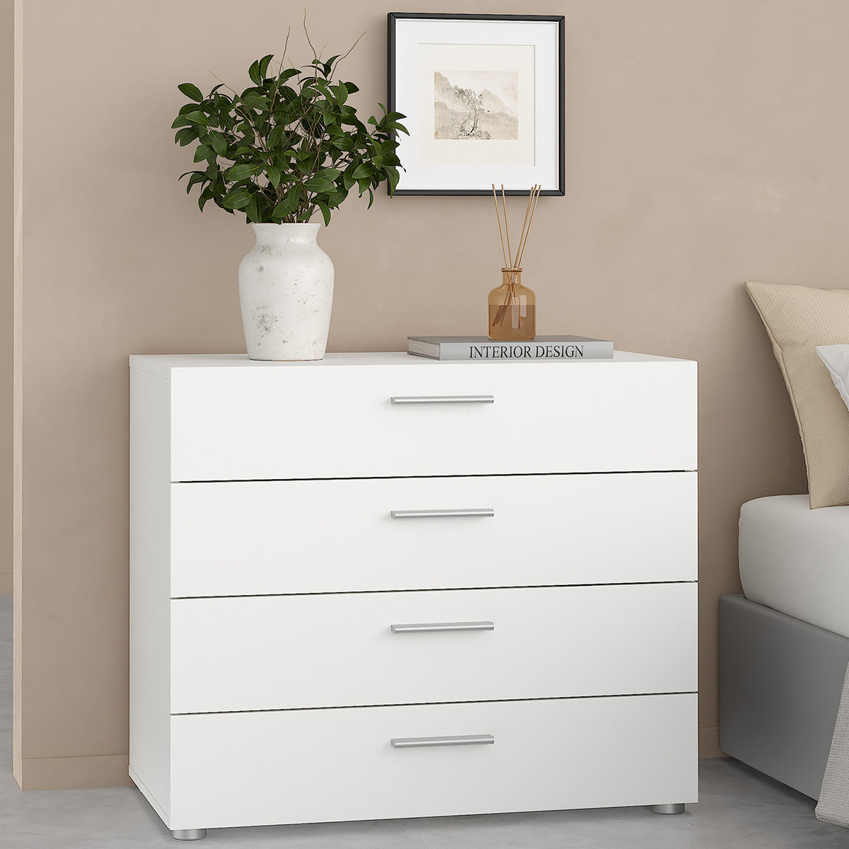 Wooden Chest Of 4 Drawers - Pepe