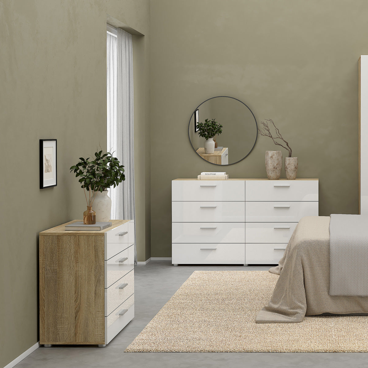 Wooden Chest Of 4 Drawers - Pepe