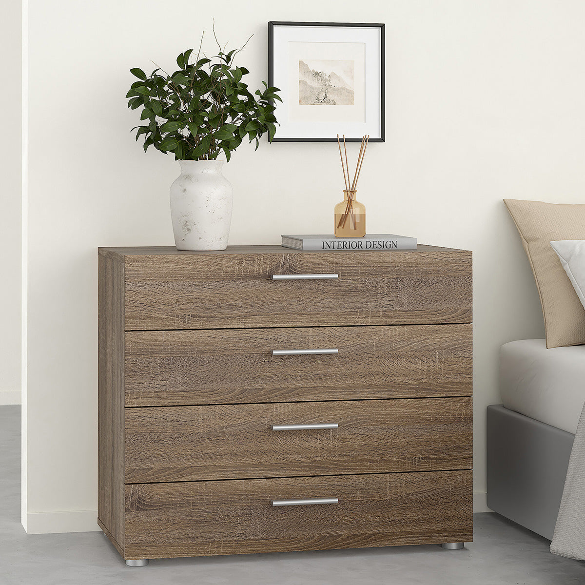 Wooden Chest Of 4 Drawers - Pepe