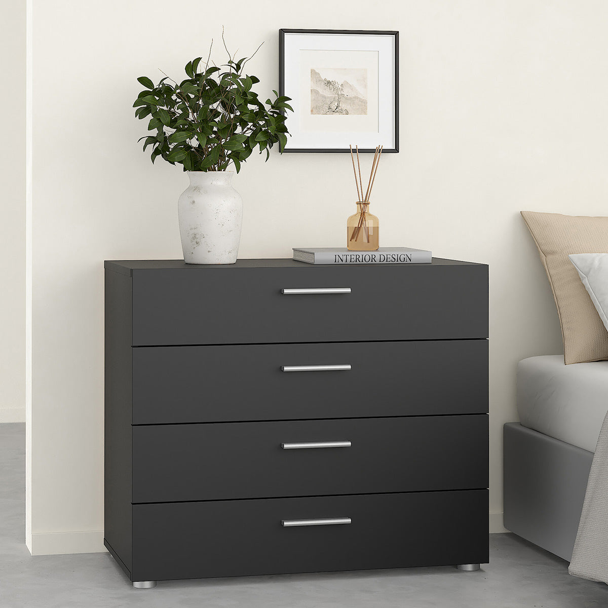 Wooden Chest Of 4 Drawers - Pepe