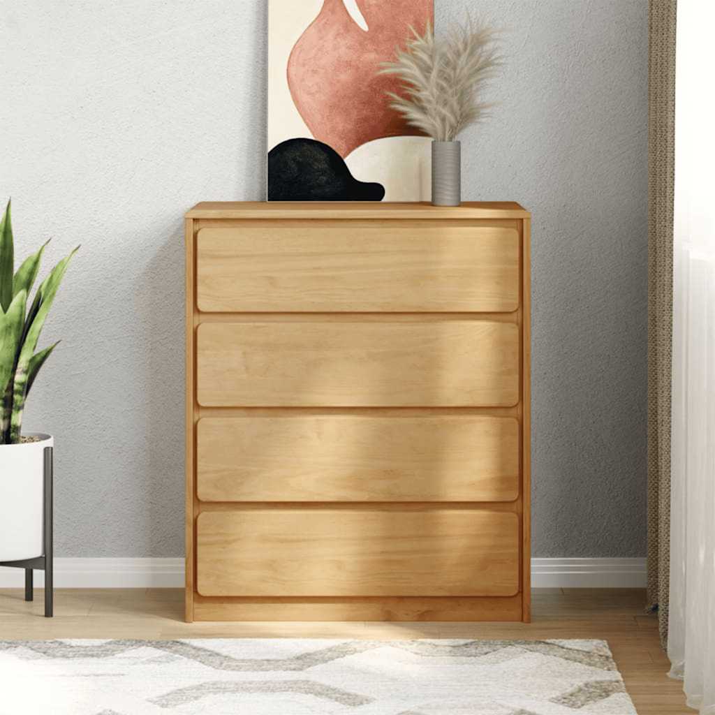 Wooden Chest Of 4 Drawers - Sauda