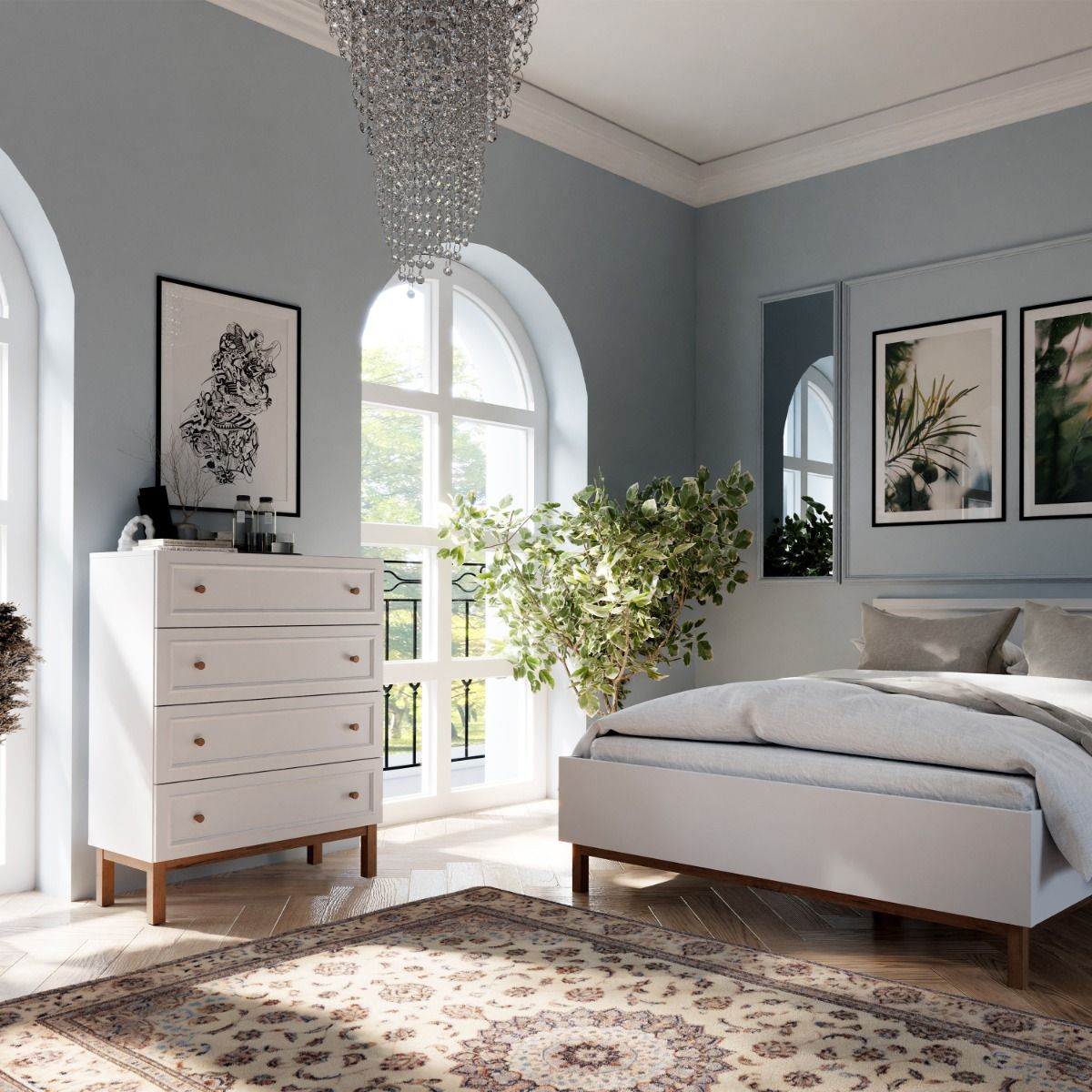 Wooden Chest Of 4 Drawers - Wensley