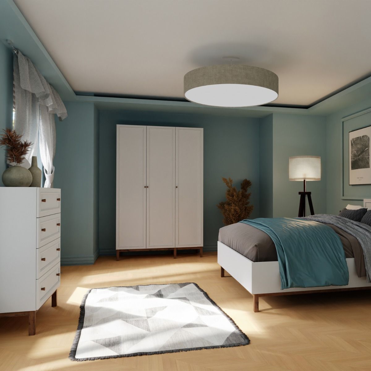 Wooden Chest Of 4 Drawers - Wensley