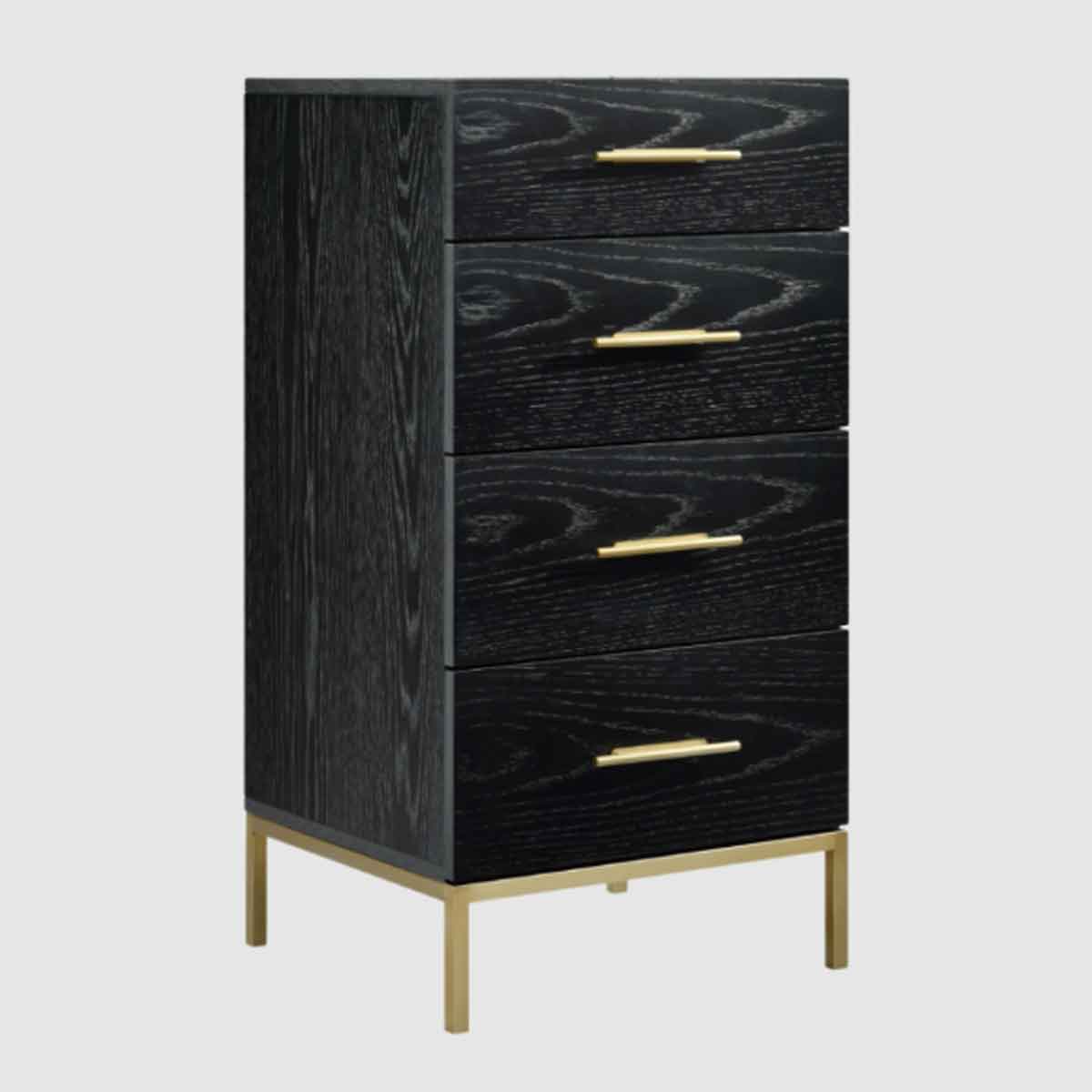 Wooden Chest Of 5 Drawers 50cm Wide Narrow - Tulip