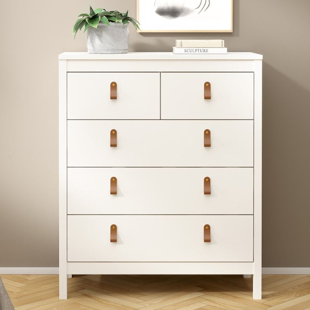 Wooden Chest Of 5 Drawers - Barcelona