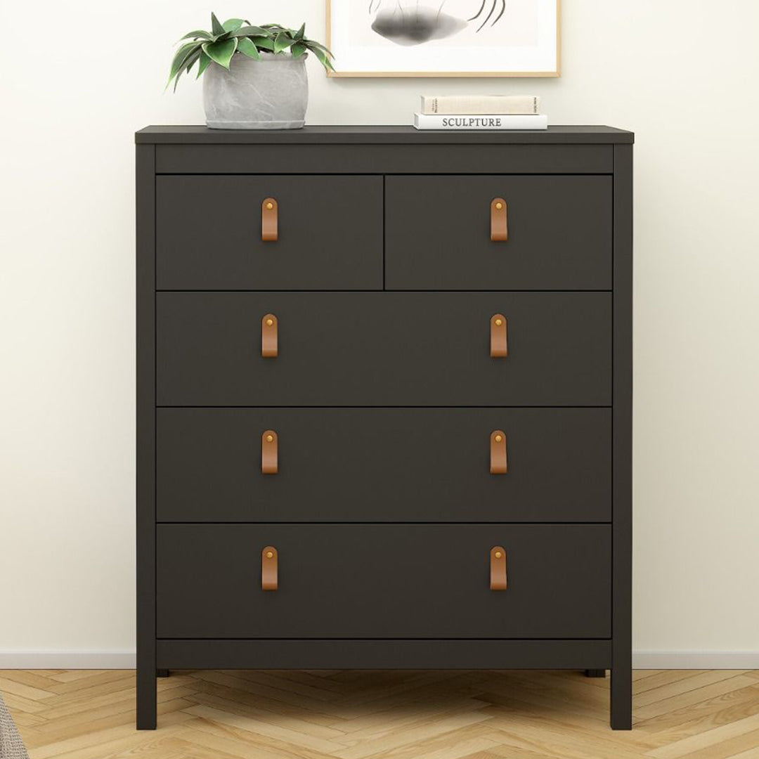 Wooden Chest Of 5 Drawers - Barcelona