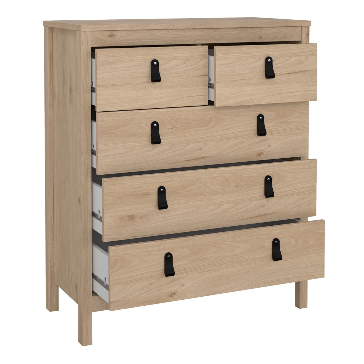 Wooden Chest Of 5 Drawers - Barcelona