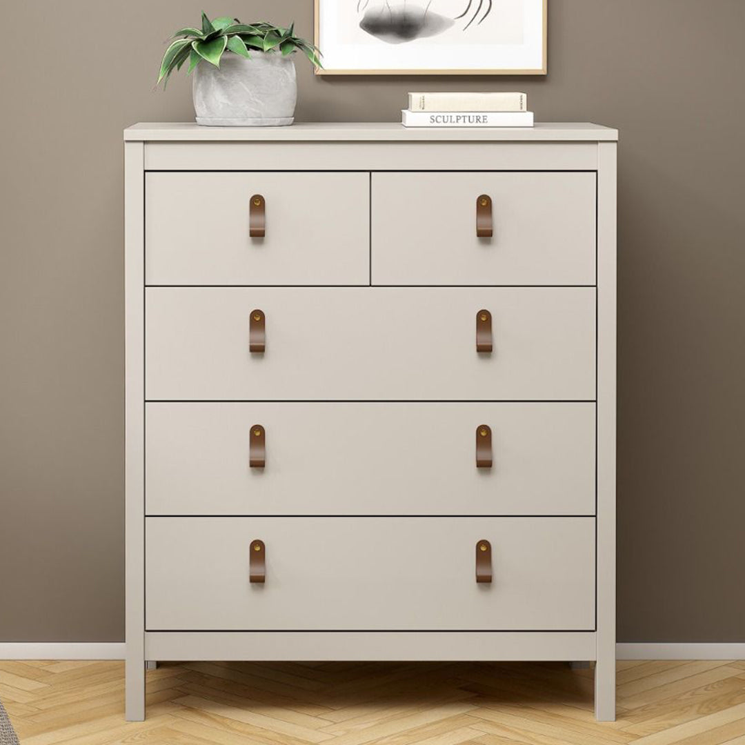 Wooden Chest Of 5 Drawers - Barcelona