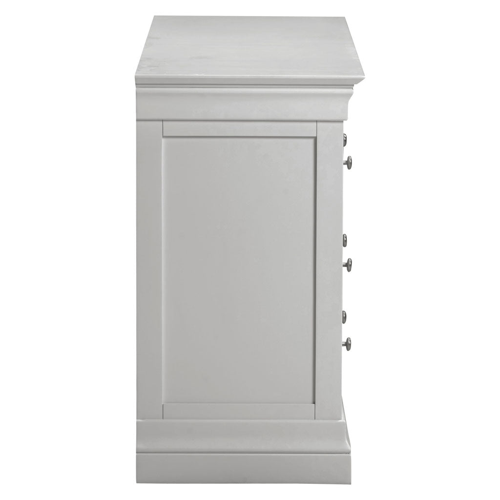 Wooden Chest Of 5 Drawers - Bordeaux