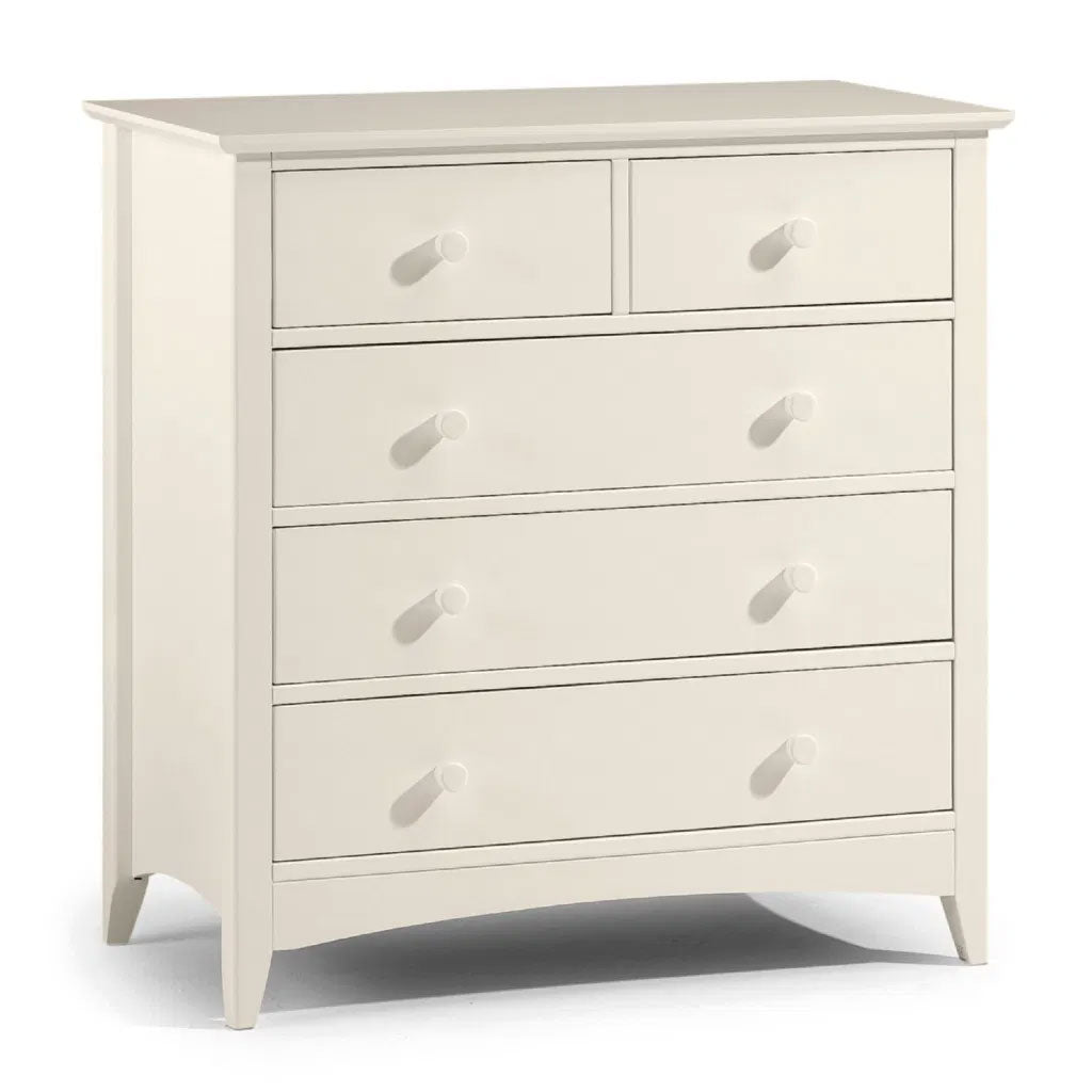 Wooden Chest Of 5 Drawers - Cameo