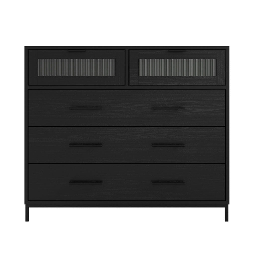 Wooden Chest Of 5 Drawers - Edison