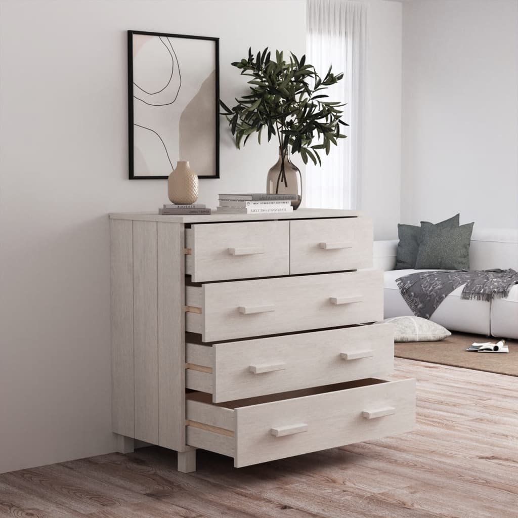 Wooden Chest Of 5 Drawers - Hamar