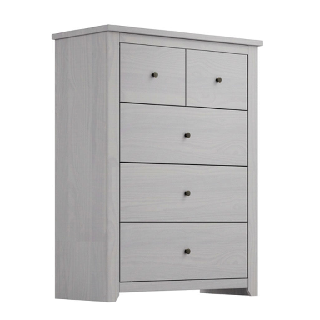 Wooden Chest Of 5 Drawers - Havana