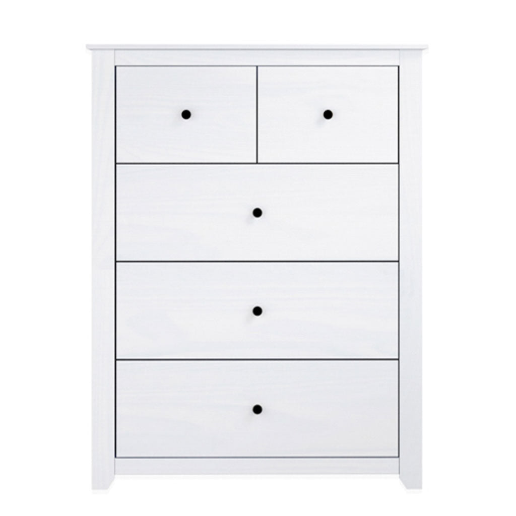 Wooden Chest Of 5 Drawers - Havana