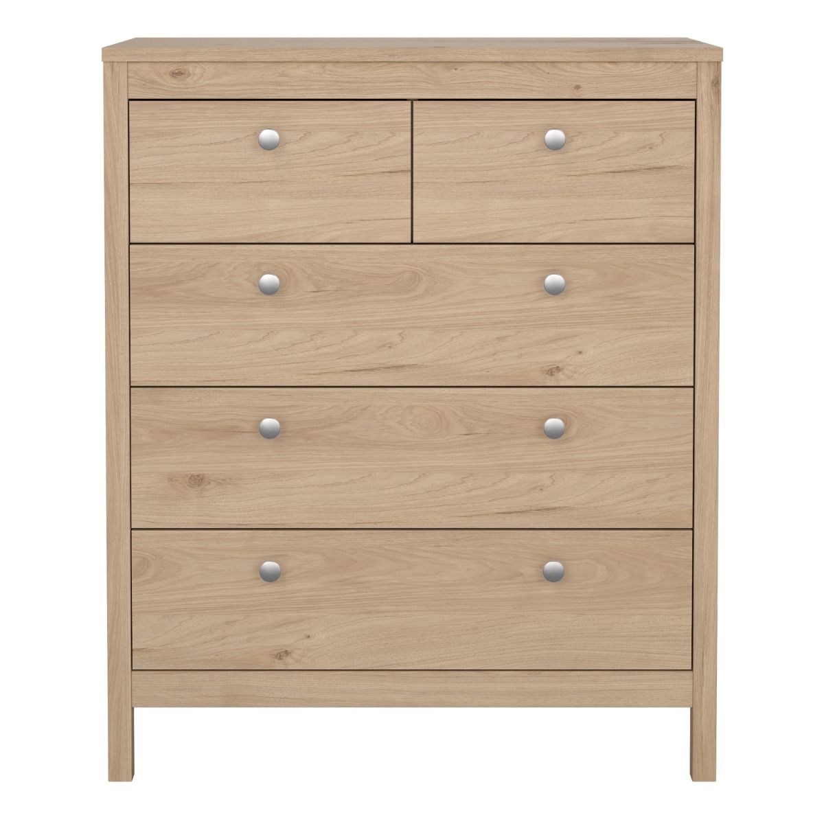 Wooden Chest Of 5 Drawers - Madrid