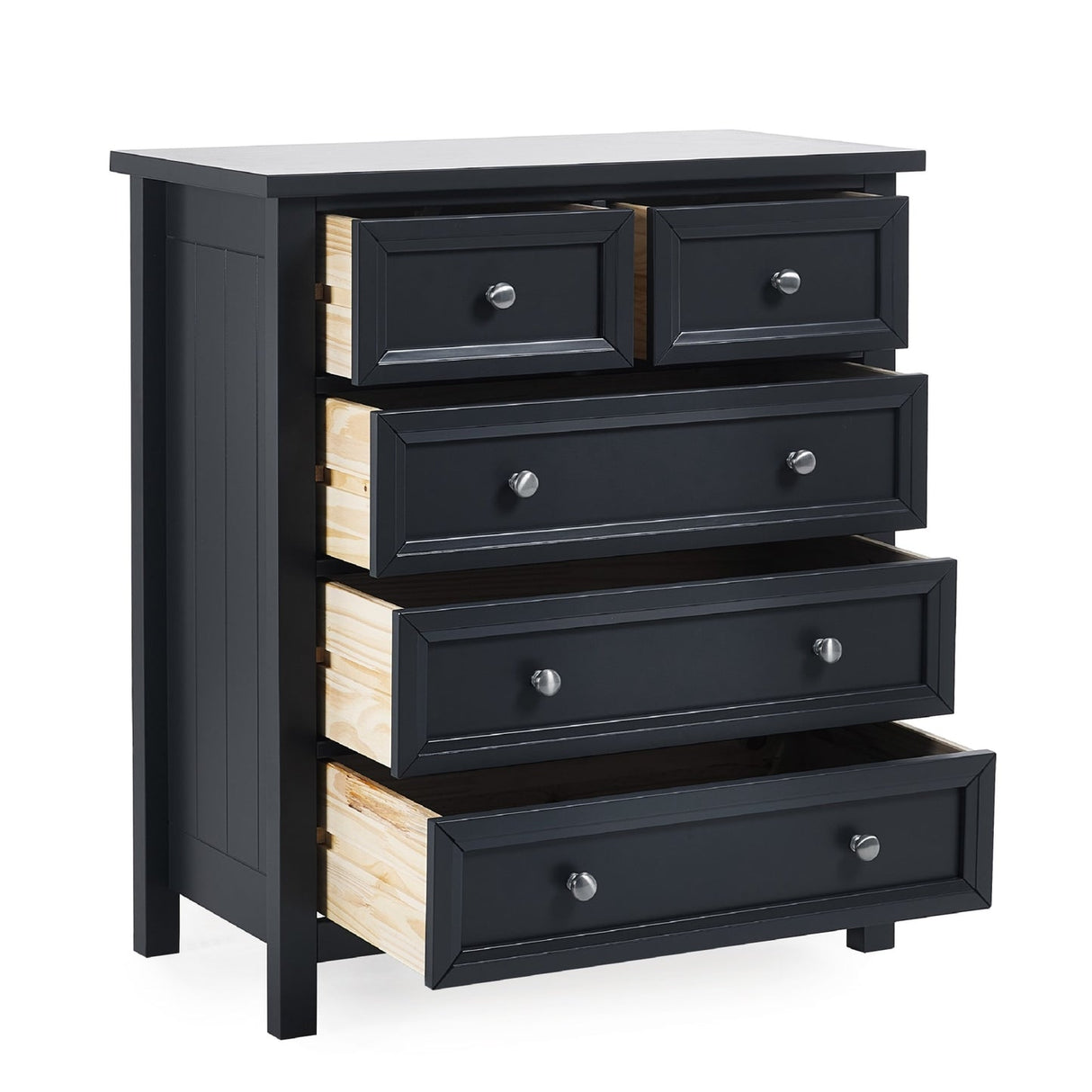 Wooden Chest Of 5 Drawers - Maine